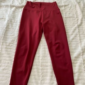 Buffbunny Crop Leggings - Red, Size Small
